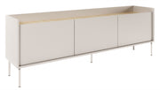 TV-Schrank Tovi, dreitürig, 175 cm, Kaschmir/Lindberg-Eiche