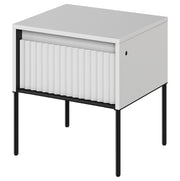 Nachttisch Trend 46 cm mit LED Weiß