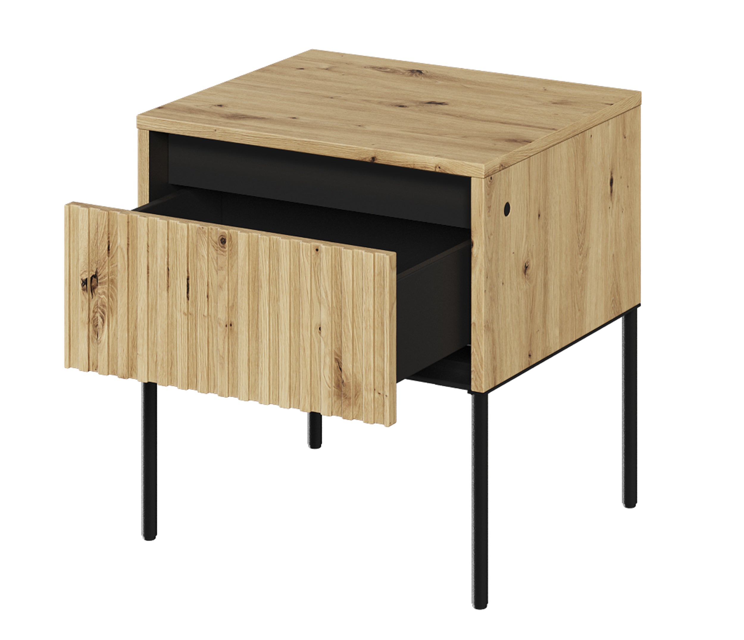 Nachttisch Trend 46 cm mit LED Artisan Eiche