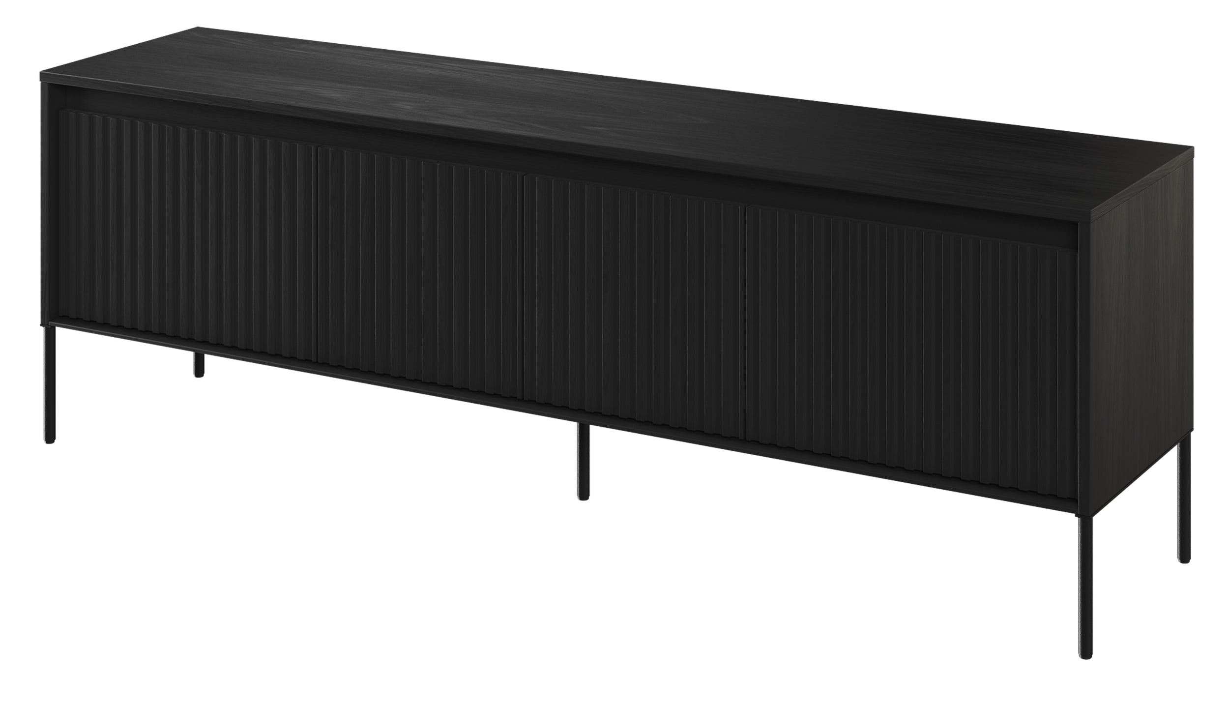 TV-Schrank Trend 167 cm mit LED Schwarz