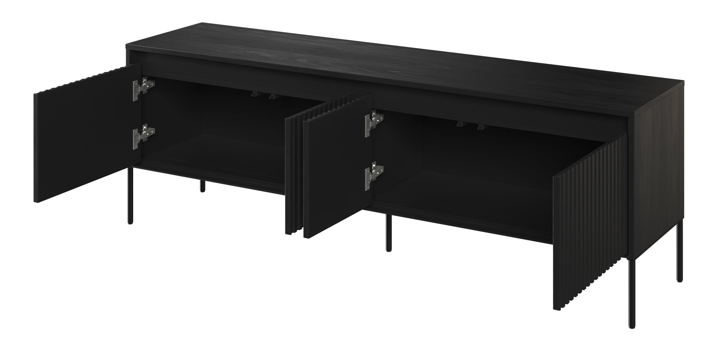 TV-Schrank Trend 167 cm mit LED Schwarz