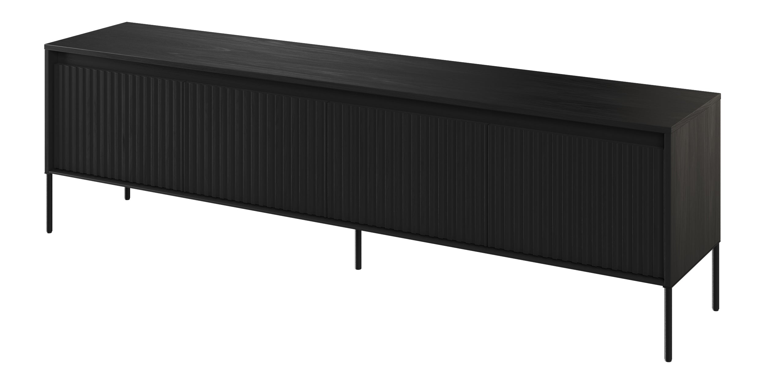 TV-Schrank Trend 193 cm mit LED Schwarz