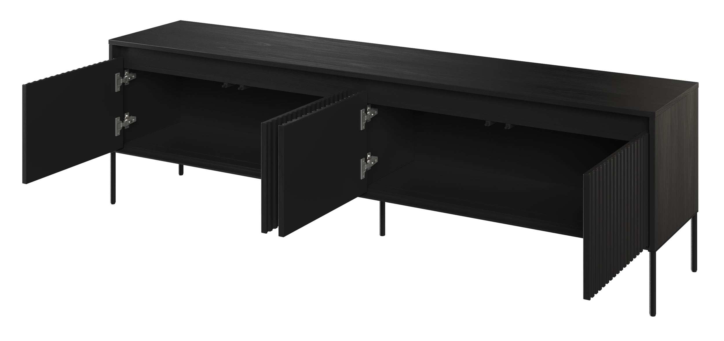 TV-Schrank Trend 193 cm mit LED Schwarz