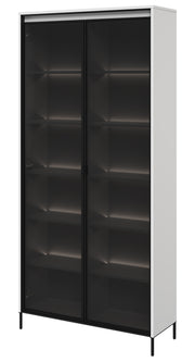 Zweiflügeliger Schrank Trend 92 cm mit LED Weiß