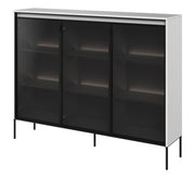 Drehtürenschrank Trend 150 cm mit LED Weiß