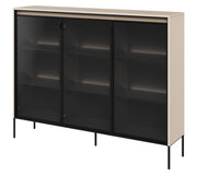 Drehtürenschrank Trend 150 cm mit LED Beige
