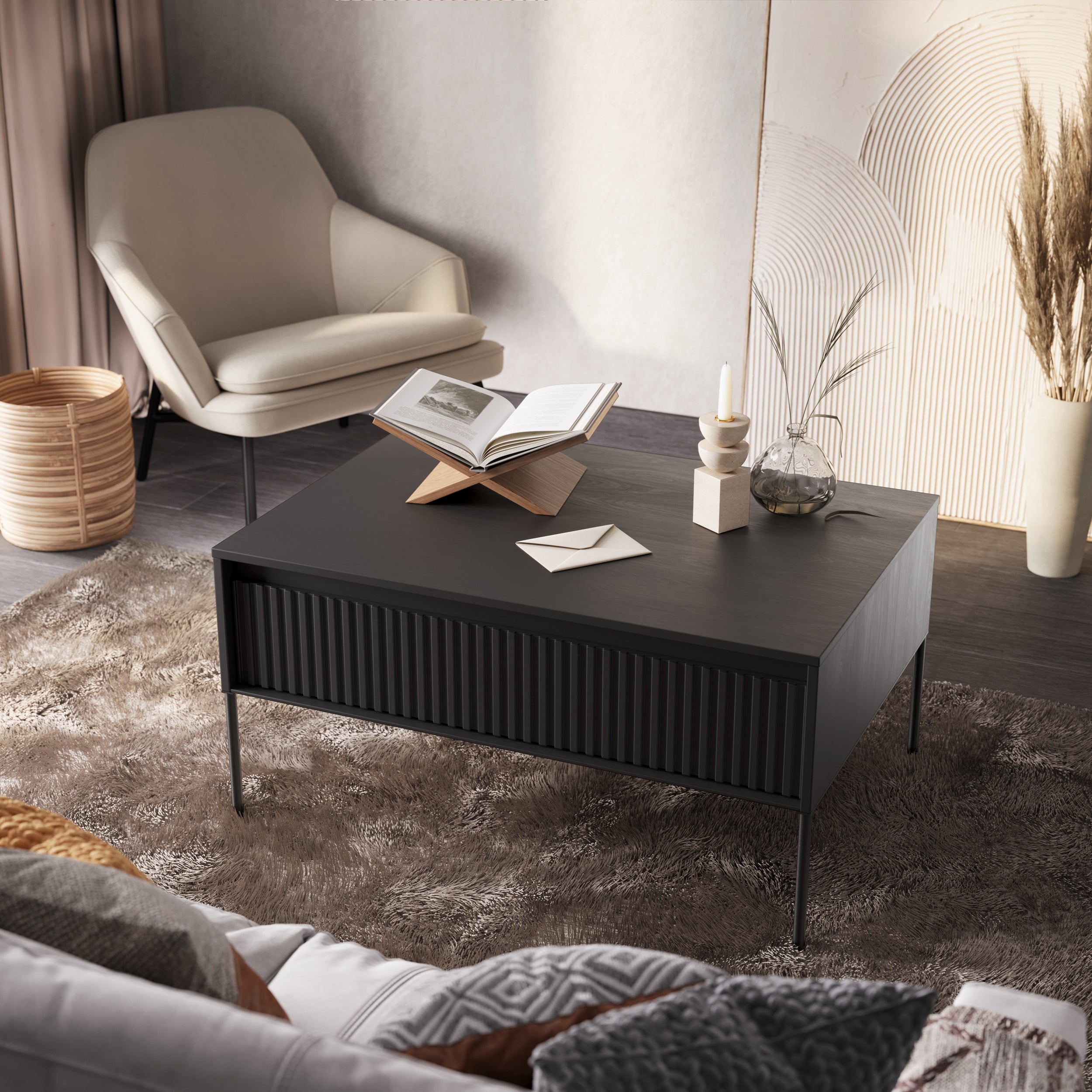 Couchtisch Trend 100 cm Schwarz