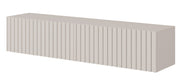 TV-Schrank Telire 138,6 cm Grau-Beige mit Lamellenfront