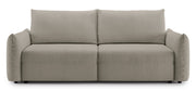 Dreisitziges ausklappbares Sofa Theolla mit Stauraum, beige Chenille