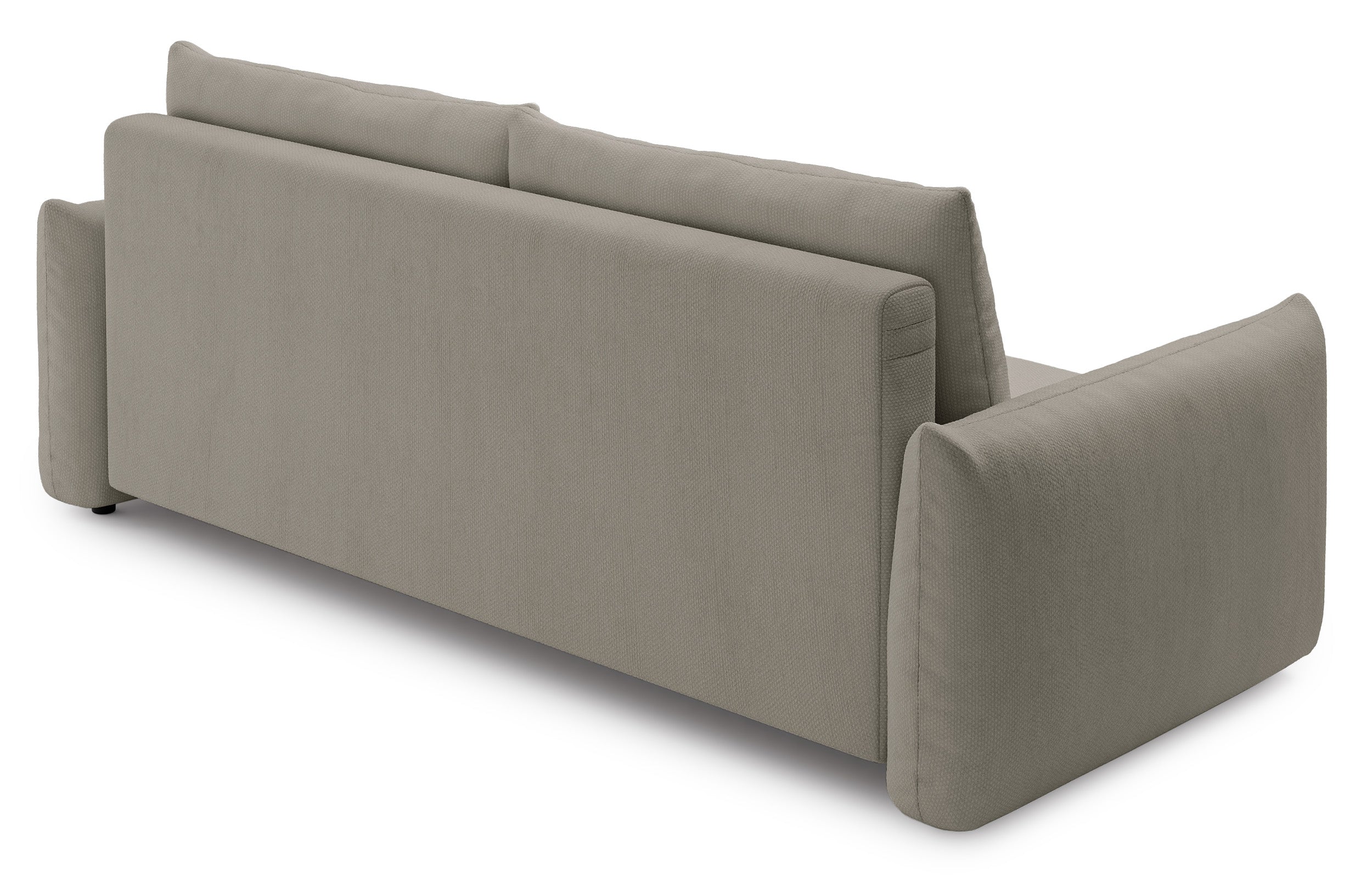 Dreisitziges ausklappbares Sofa Theolla mit Stauraum, beige Chenille