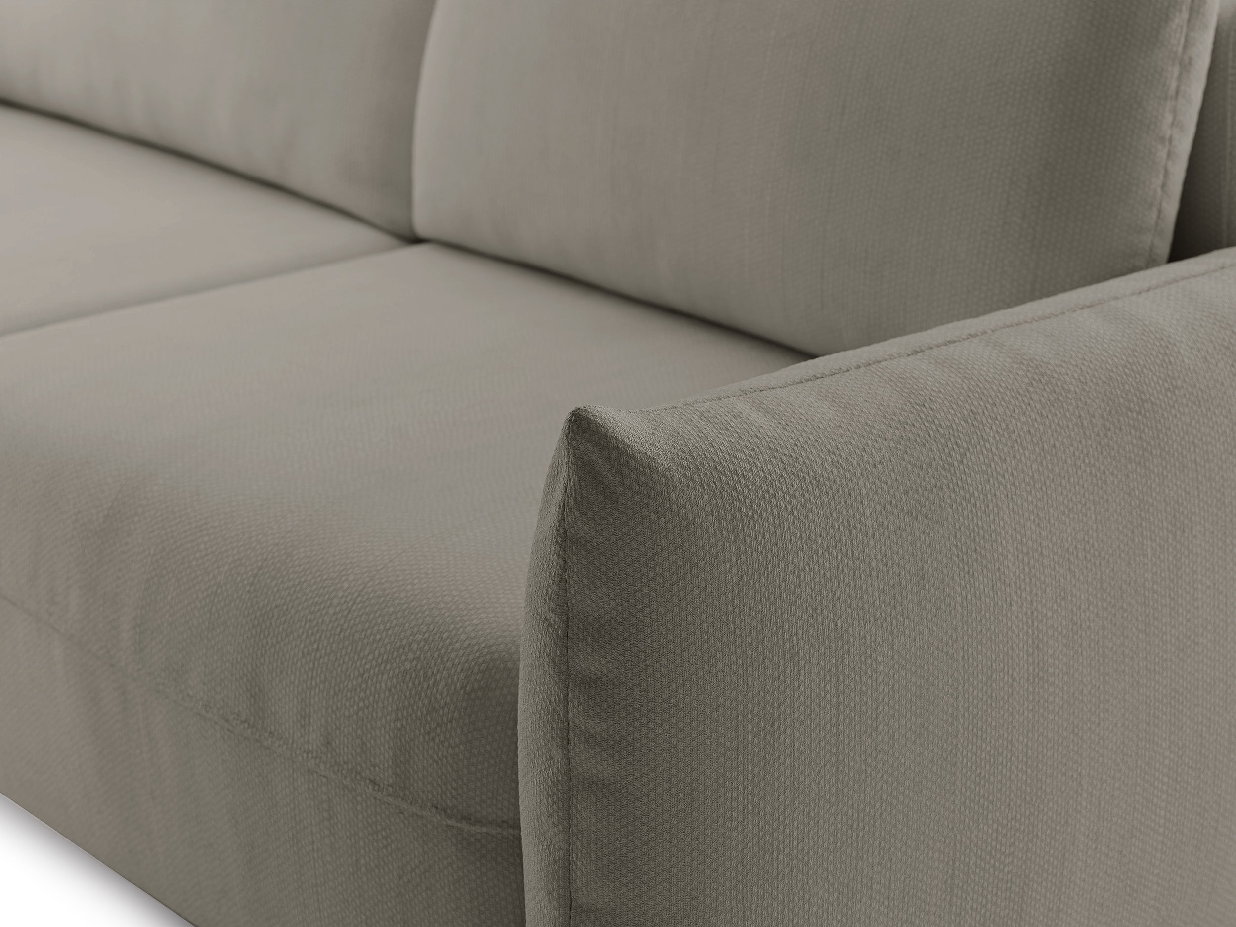 Dreisitziges ausklappbares Sofa Theolla mit Stauraum, beige Chenille