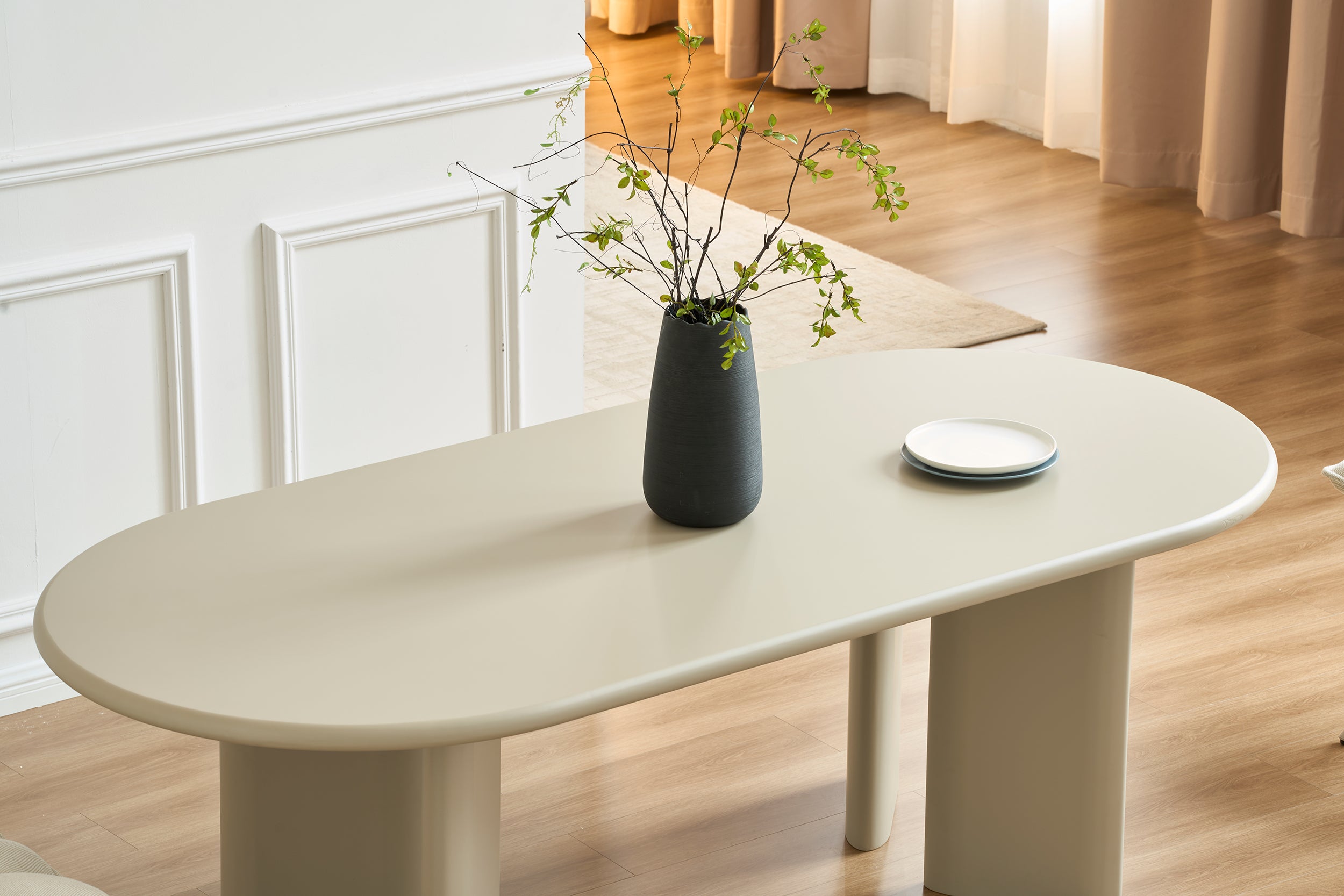 Esstisch Catics 200x90 cm beige matt
