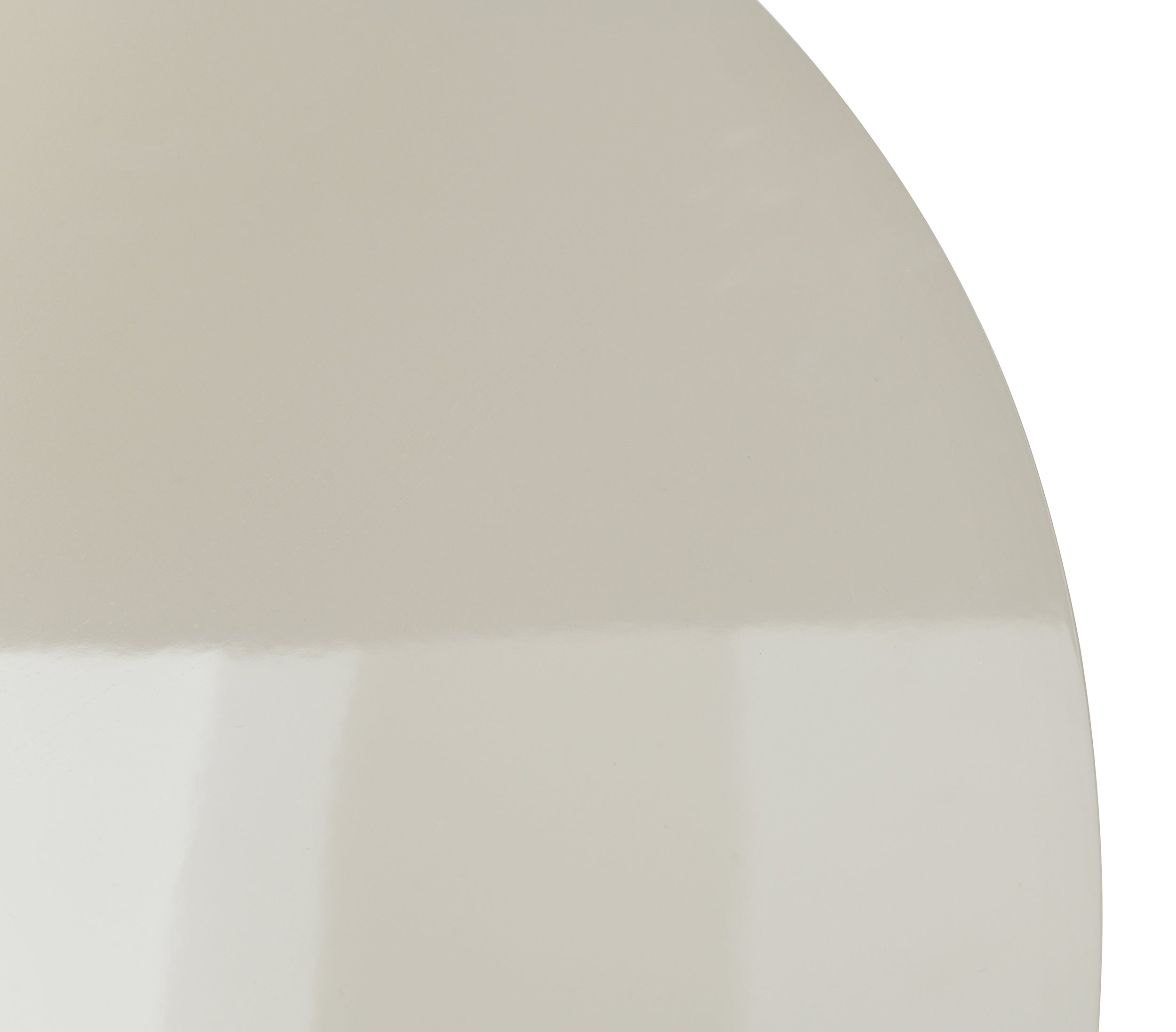 Esstisch Plowles Durchmesser 120 cm Beige Hochglanz