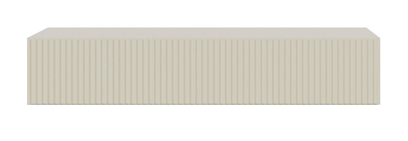 Veldio-Konsole mit gefräster Front und 90 cm Schublade, hängend, grau-beige