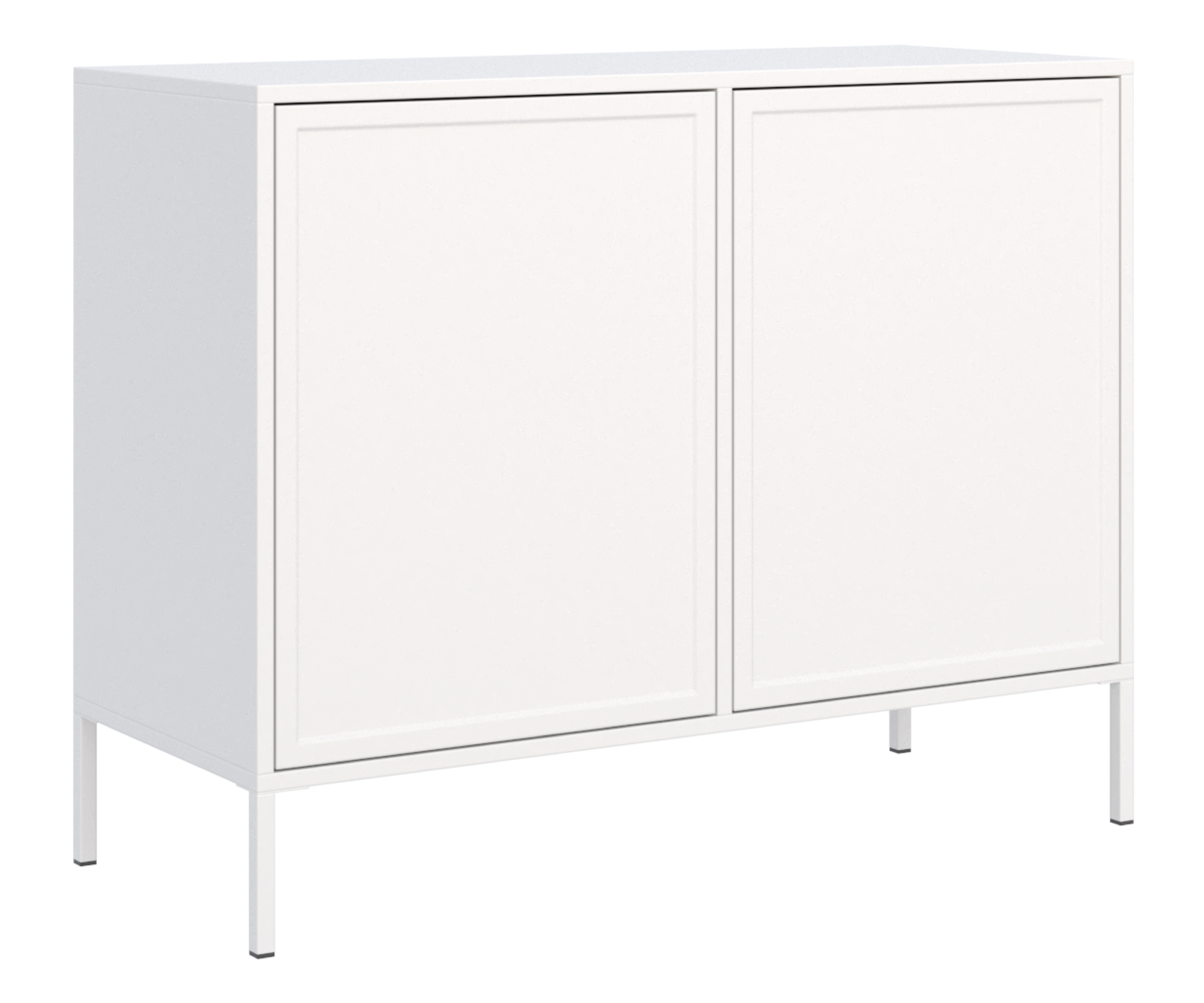 Velveto zweitürige Kommode 100 cm weiß