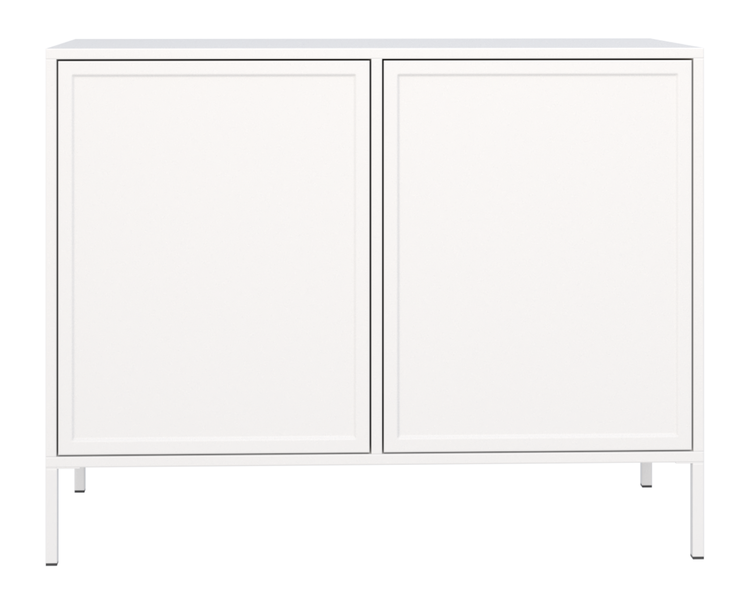 Velveto zweitürige Kommode 100 cm weiß