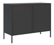 Velveto 100 cm zweiflügelige Kommode in Schwarz