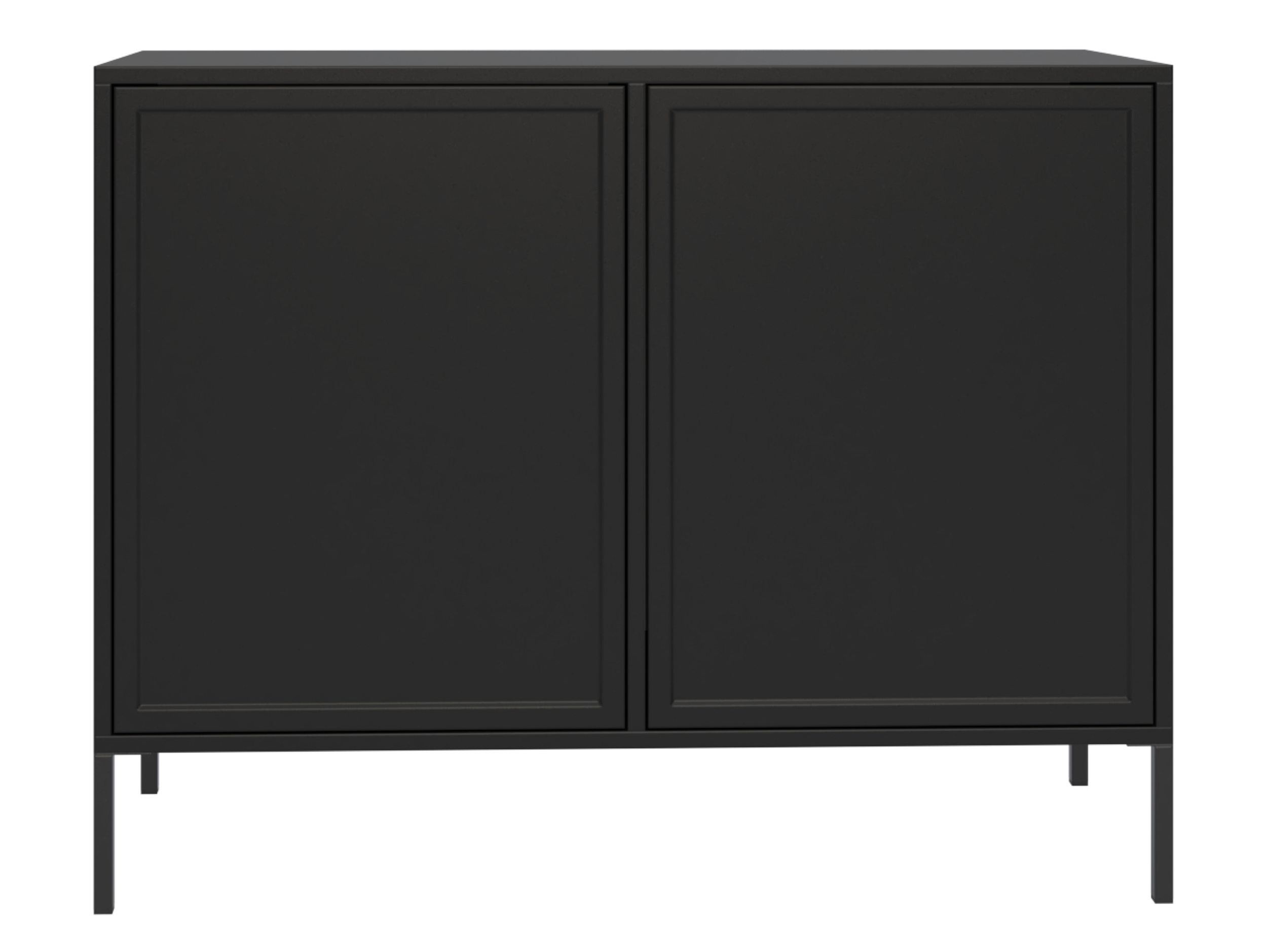 Velveto 100 cm zweiflügelige Kommode in Schwarz