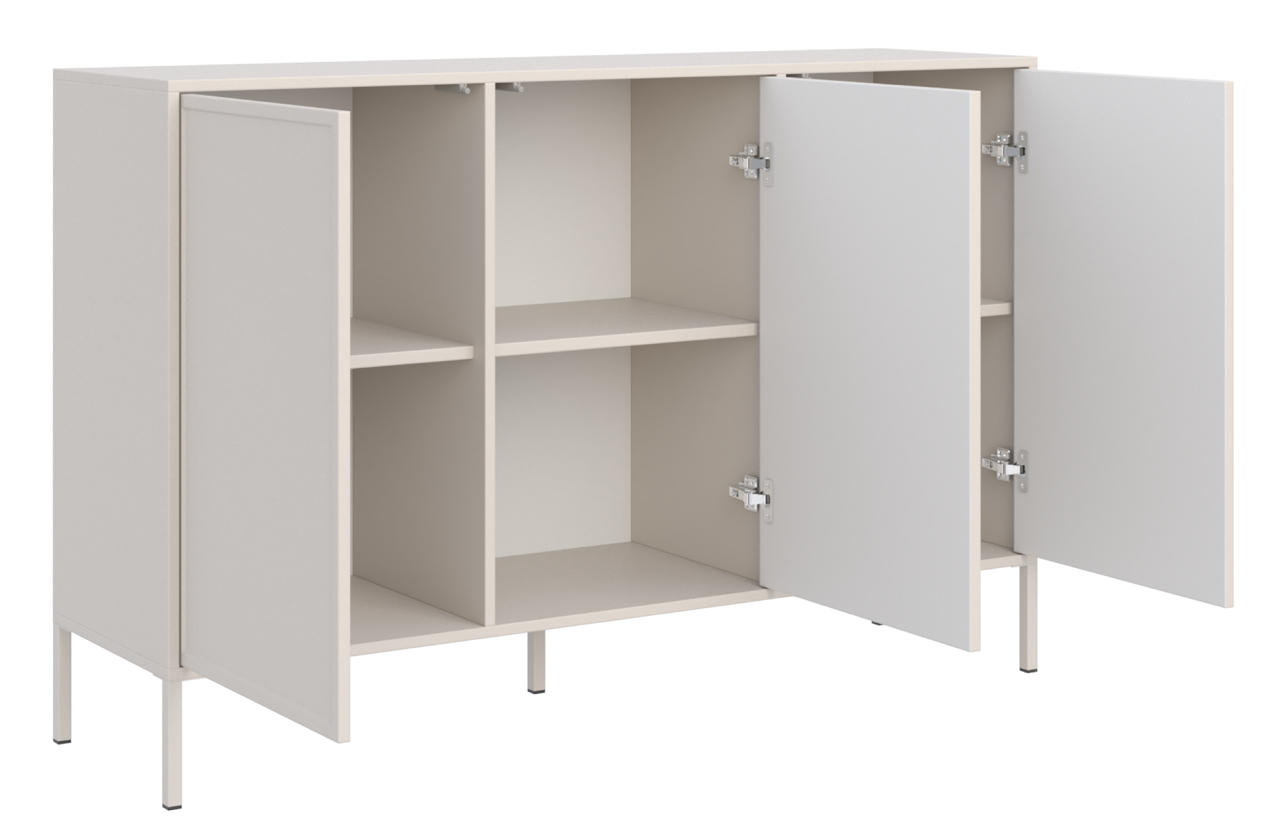 Drehtür-Kommode Velveto 150 cm Kaschmir