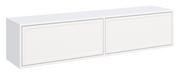 Hängender Velveto TV-Schrank mit zwei Klapptüren, 140 cm, weiß