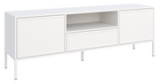 TV-Schrank Velveto, zweiflügelig mit Schublade und Nische, 160 cm, weiß