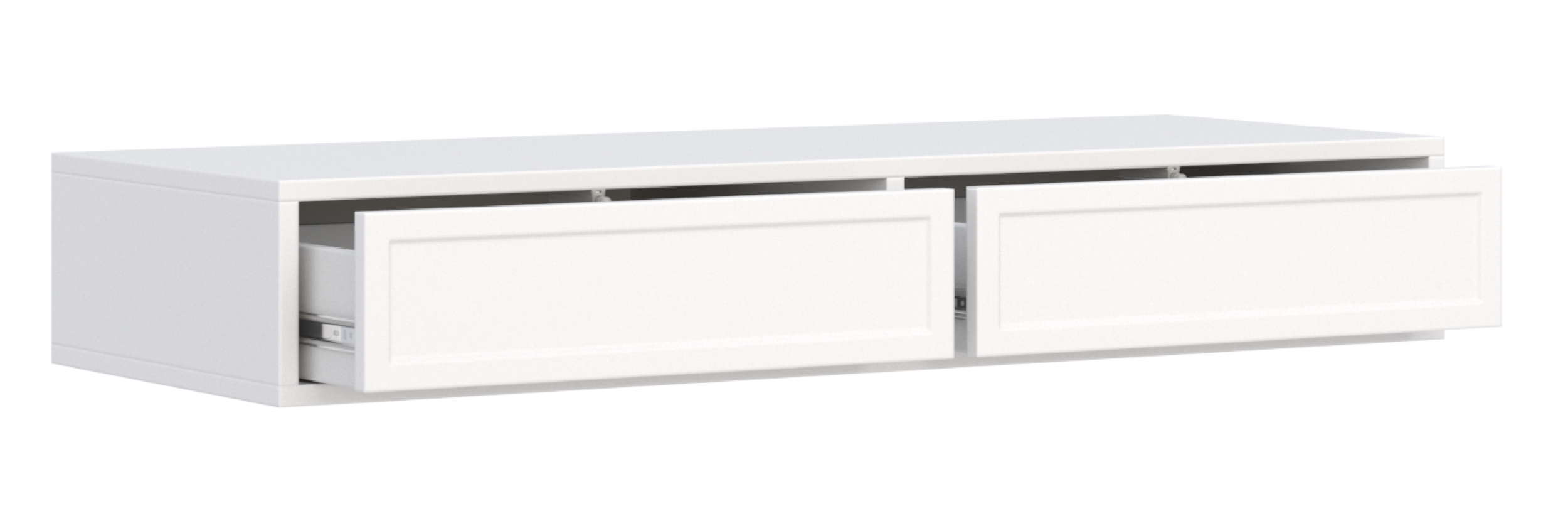 Toilettentisch Velveto mit zwei Schubladen 110 cm weiß