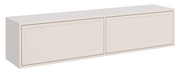 Hängender TV-Schrank Velveto mit zwei Klappen, 140 cm, Kaschmir