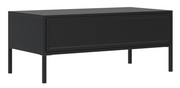 Velveto Couchtisch mit Schublade 100x50 cm schwarz