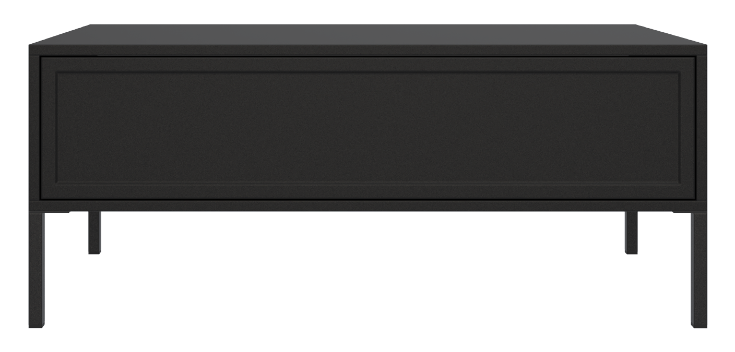 Velveto Couchtisch mit Schublade 100x50 cm schwarz