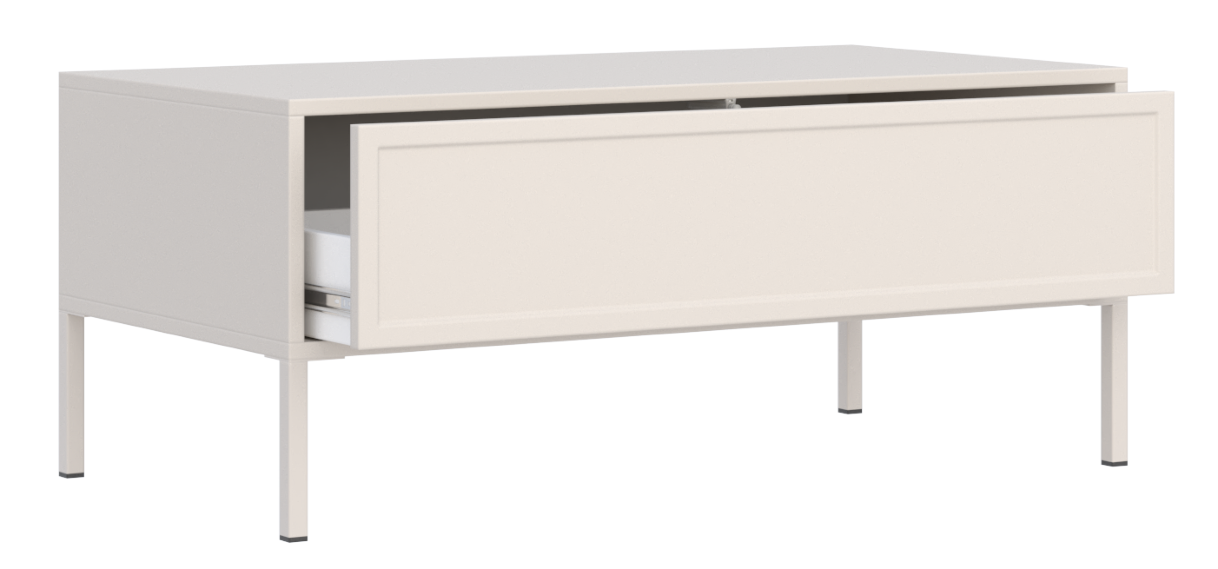 Velveto Couchtisch mit Schublade 100x50 cm Kaschmir