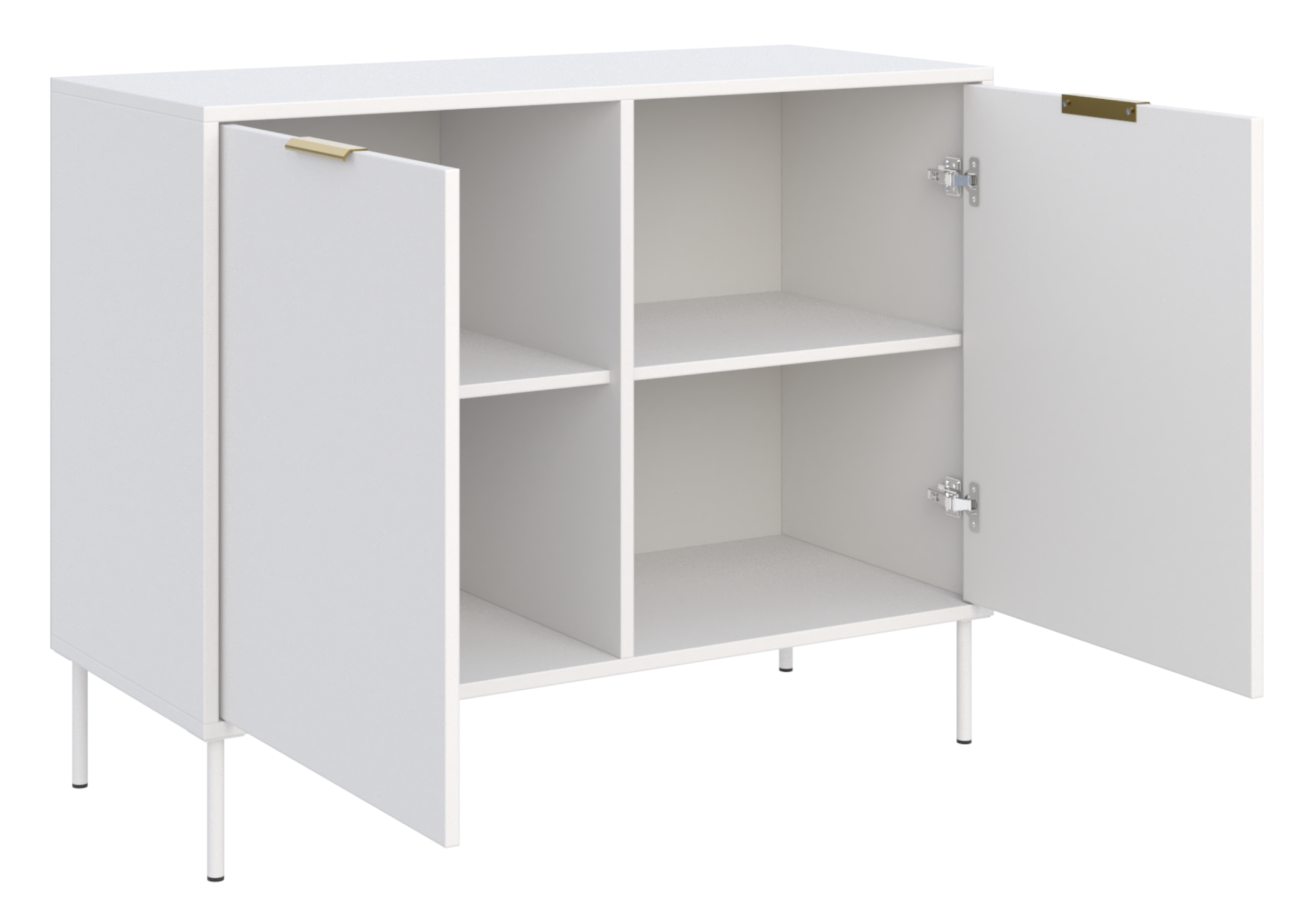Zweittürige Kommode Vena 100 cm weiß