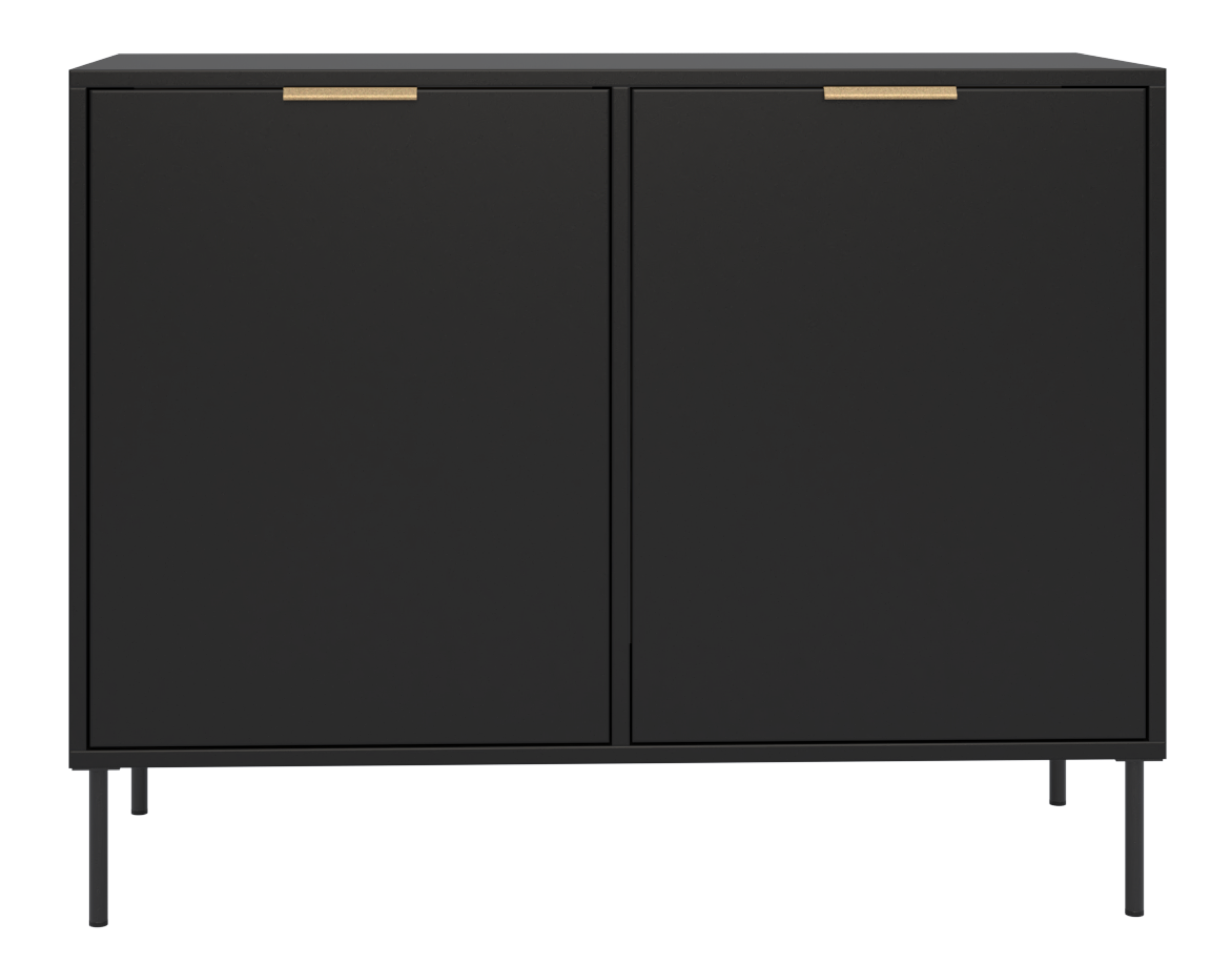 Zweiturige Kommode Vena 100 cm schwarz