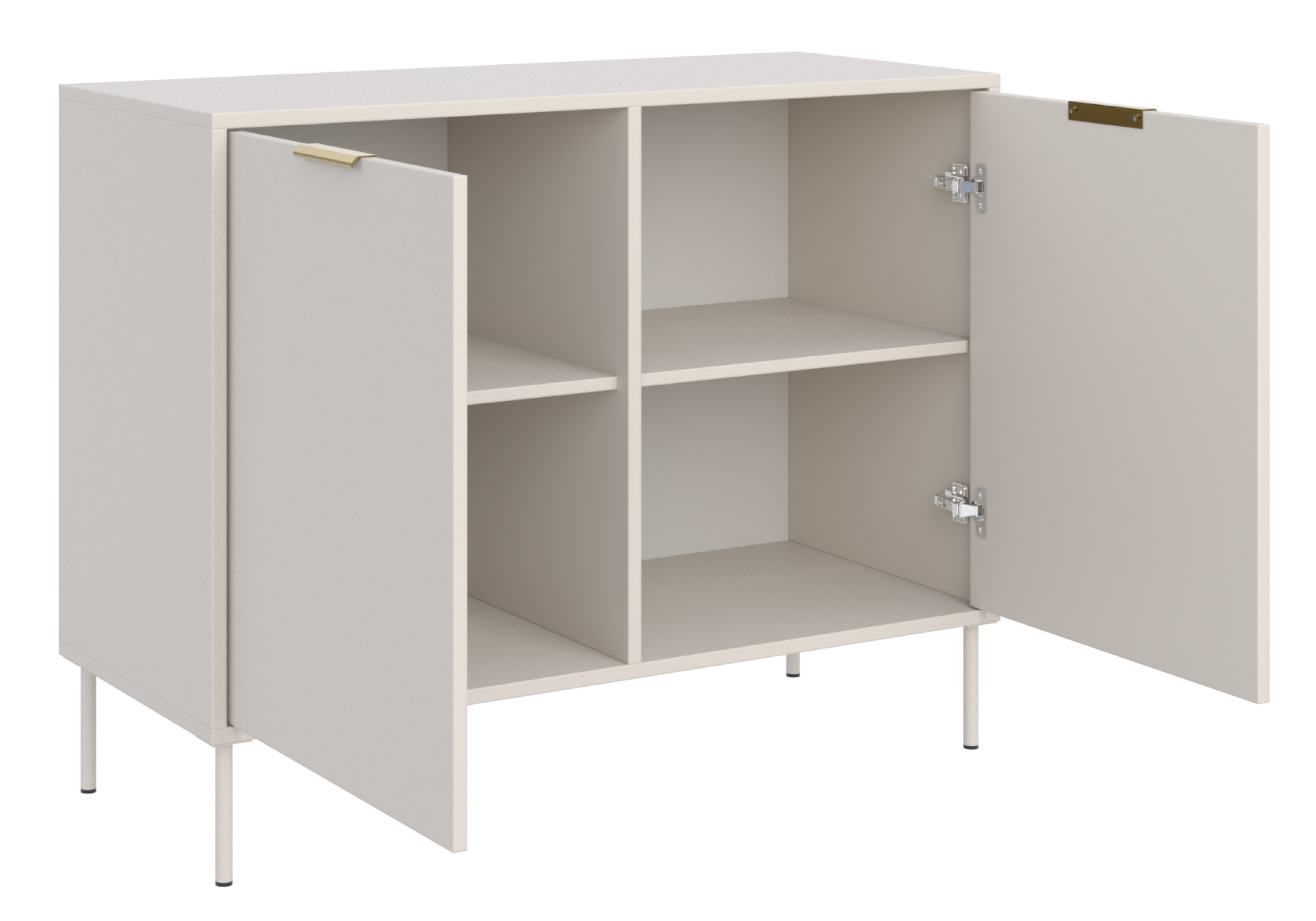 Zweitrüriger Vena-Kommode 100 cm Kaschmir