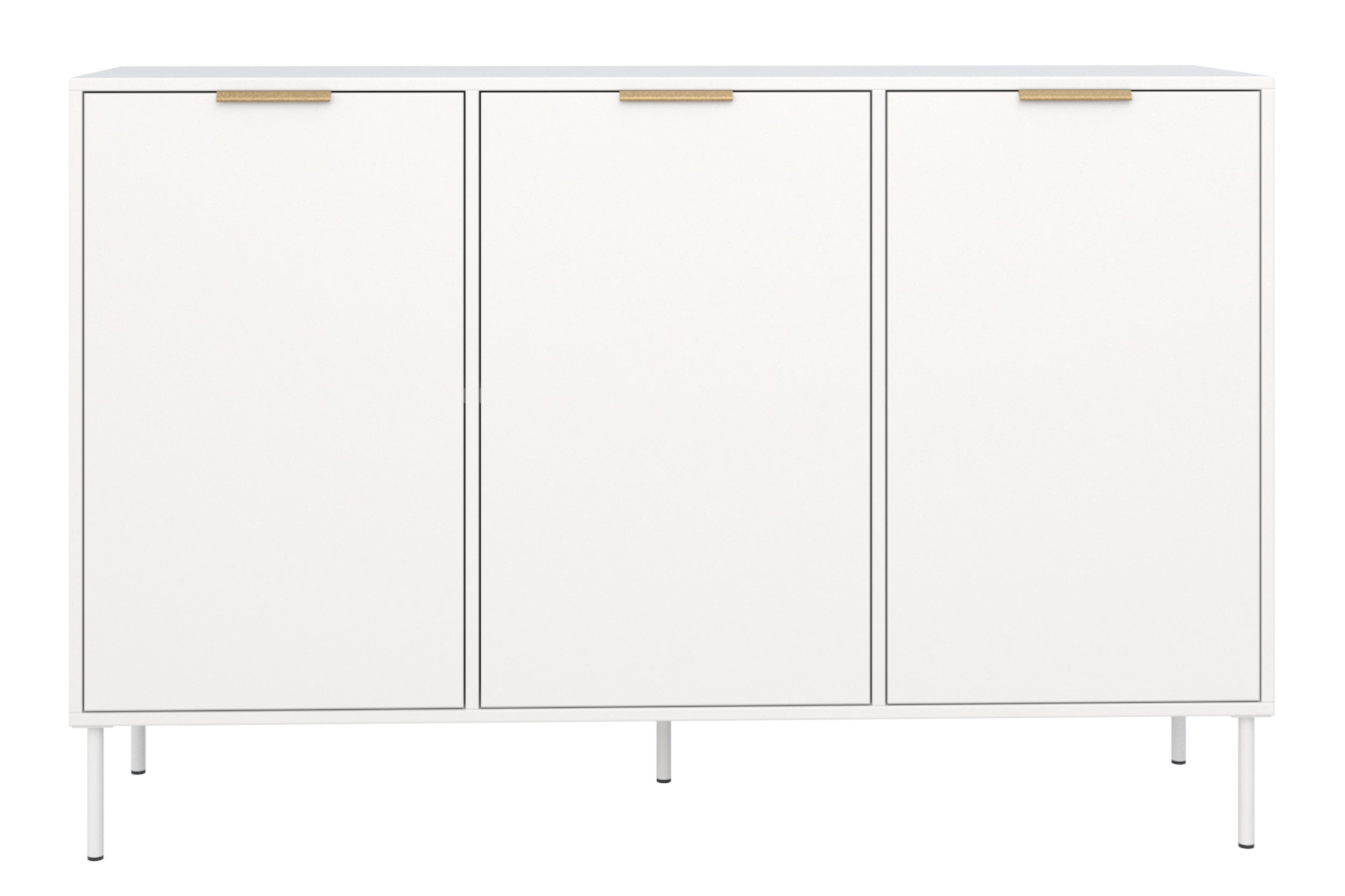 Drehtür-Kommode Vena 150 cm Weiß