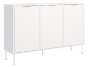 Drehtür-Kommode Vena 150 cm Weiß