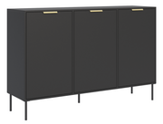 Drehtürenschrank Vena 150 cm Schwarz