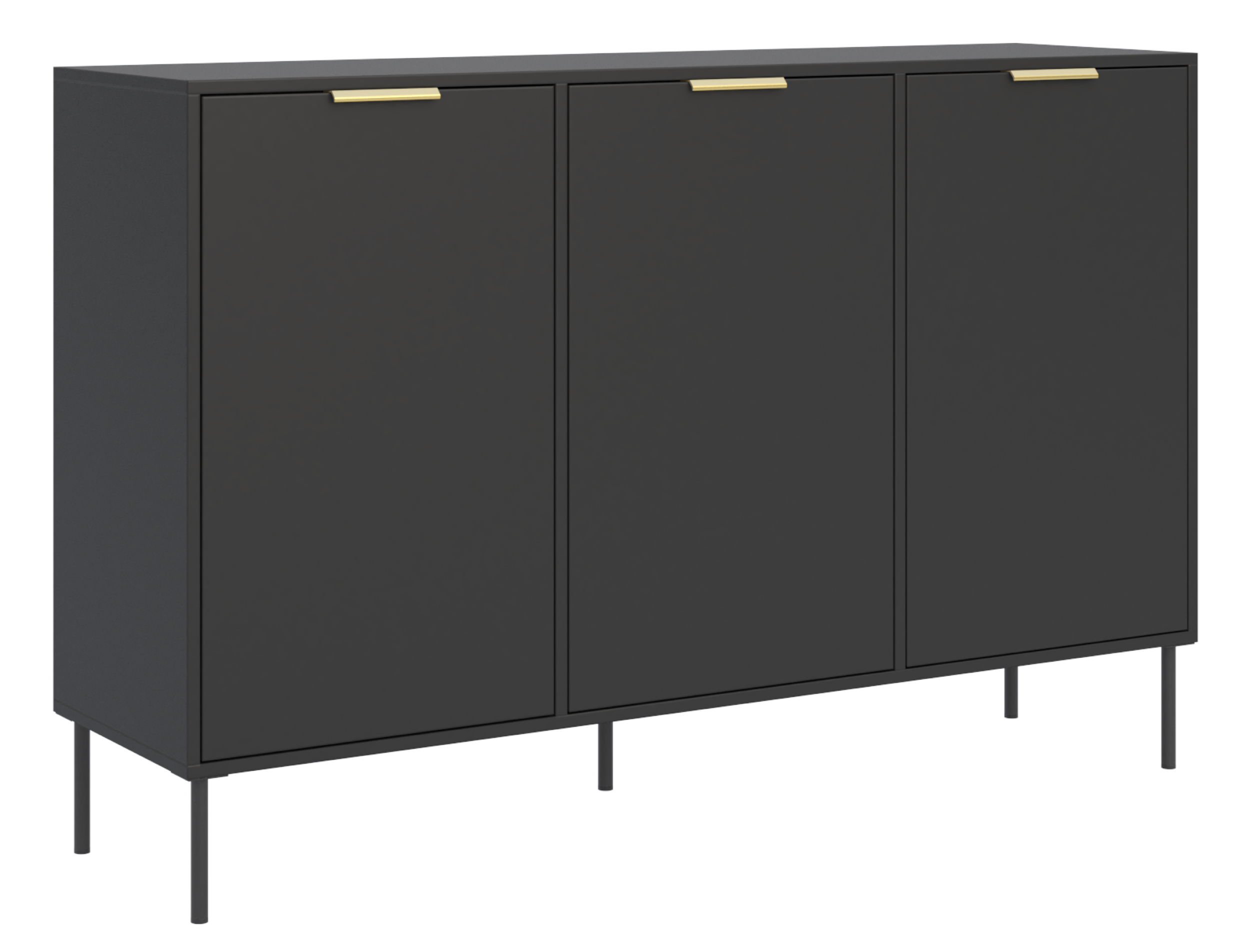 Drehtürenschrank Vena 150 cm Schwarz