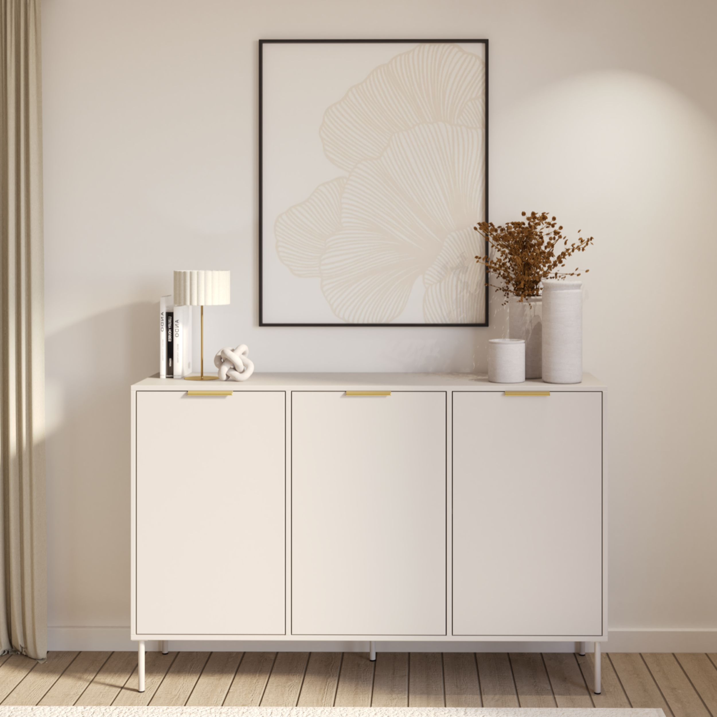 Drehtürenschrank Vena 150 cm Kaschmir