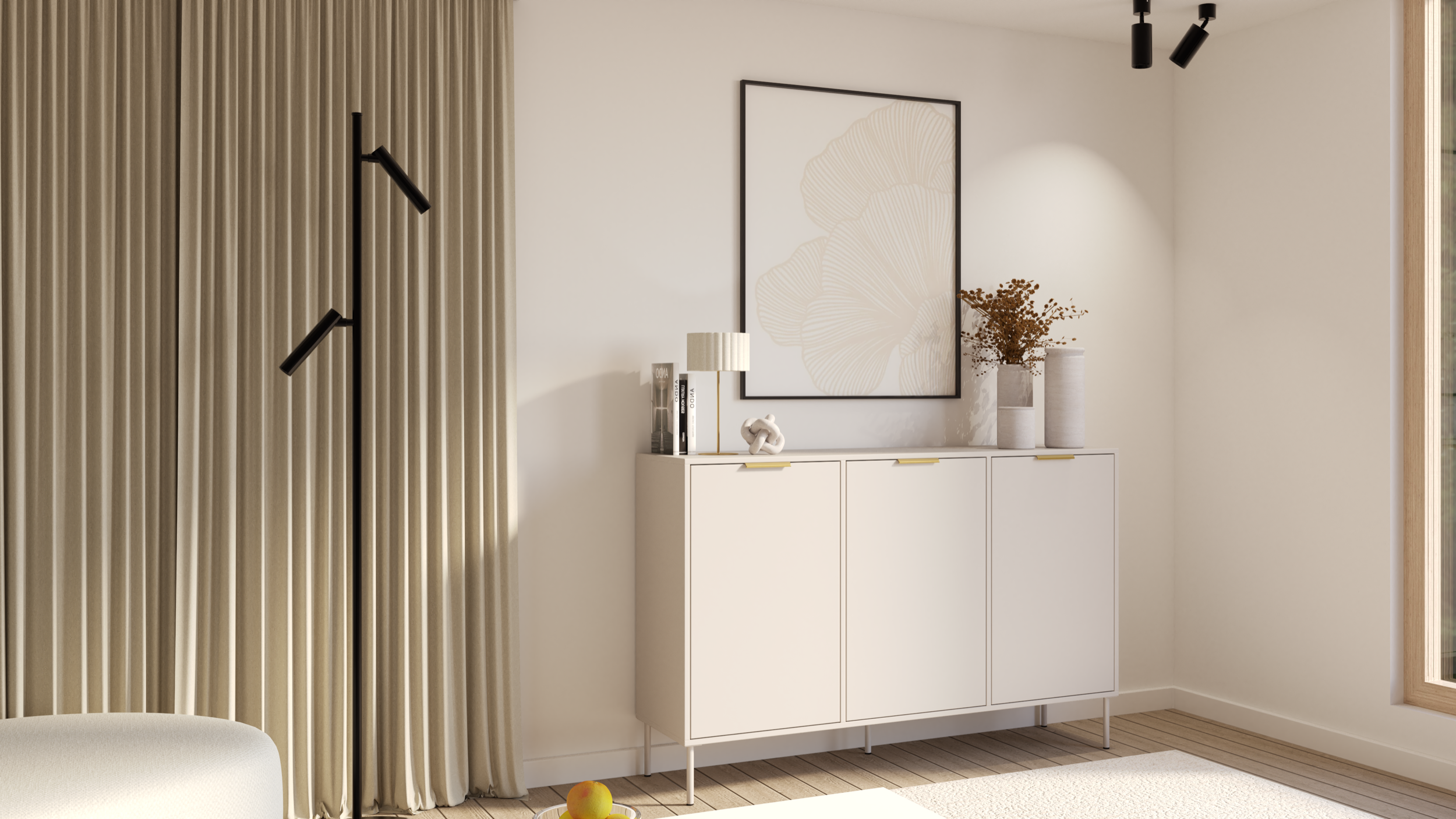 Drehtürenschrank Vena 150 cm Kaschmir