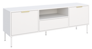 TV-Schrank Vena, zweiflügelig mit Schublade und Fach, 160 cm, weiß