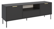 TV-Schrank Vena, zweitürig mit Schublade und Fach, 160 cm, schwarz