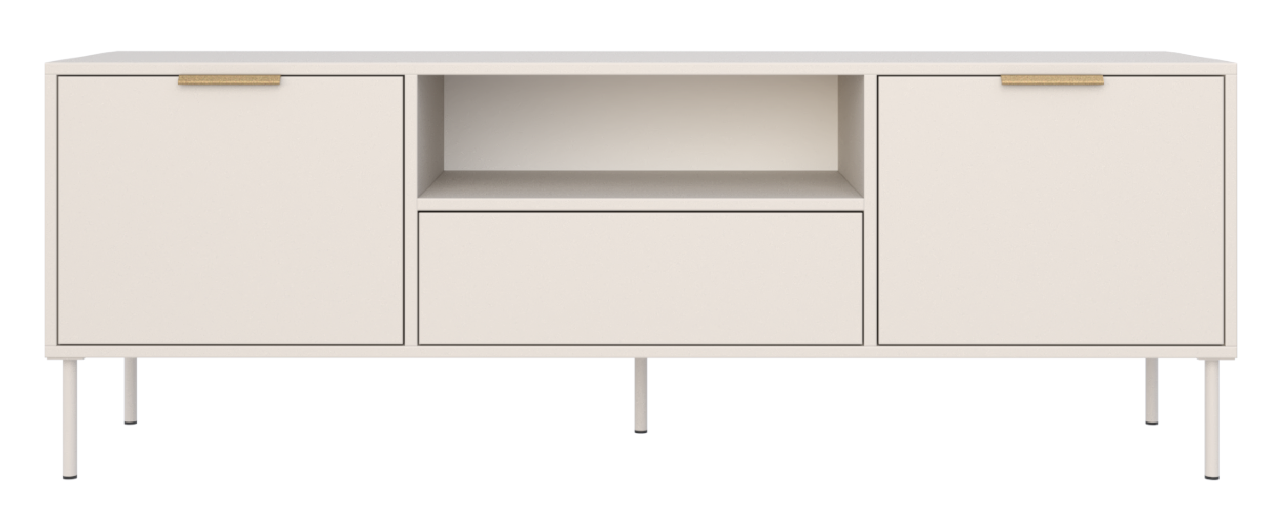 TV-Schrank Vena, zweitürig mit Schublade und Nische, 160 cm, Kaschmirfarben