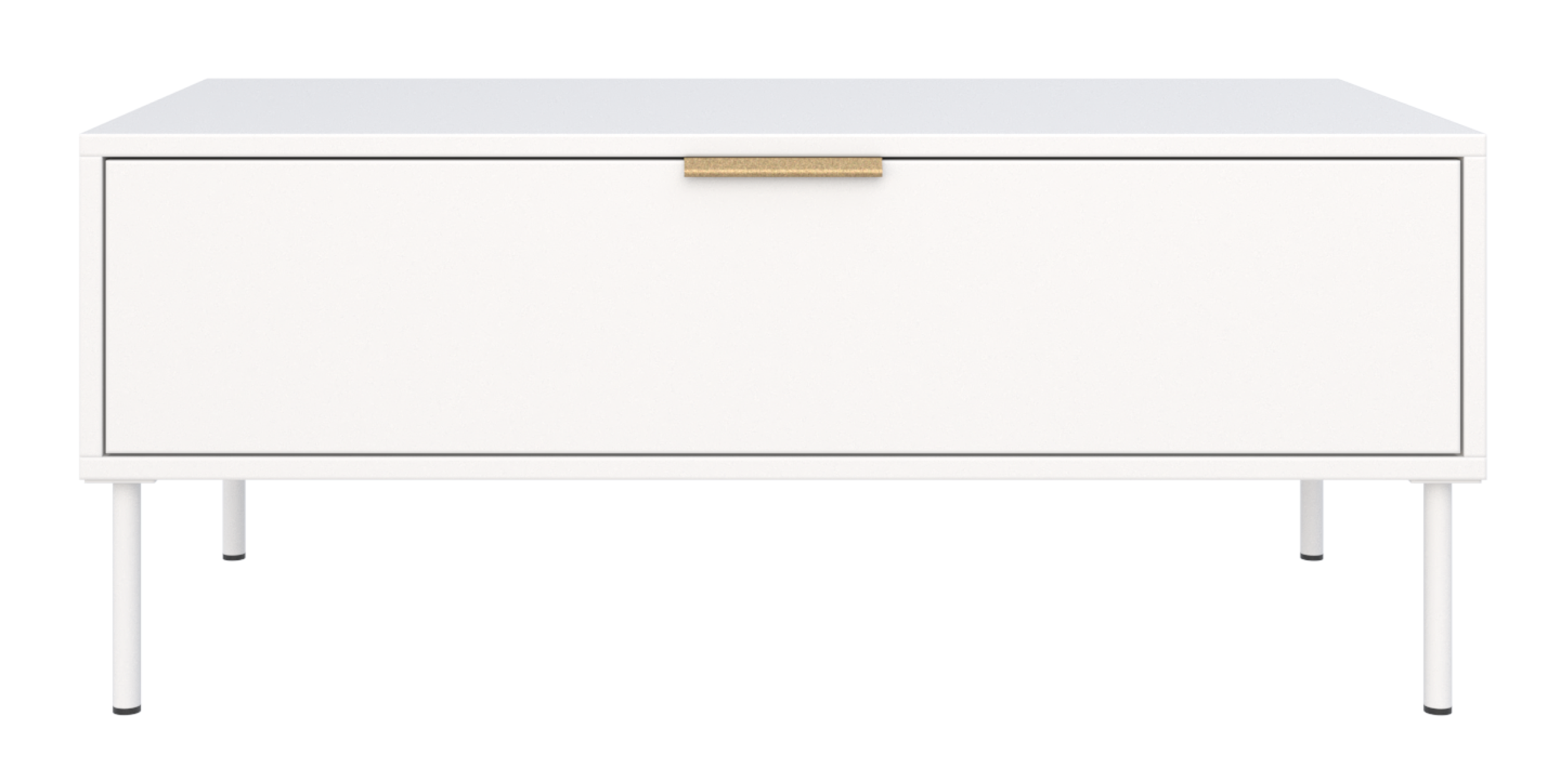 Couchtisch Vena mit Schublade 100x50 cm weiß