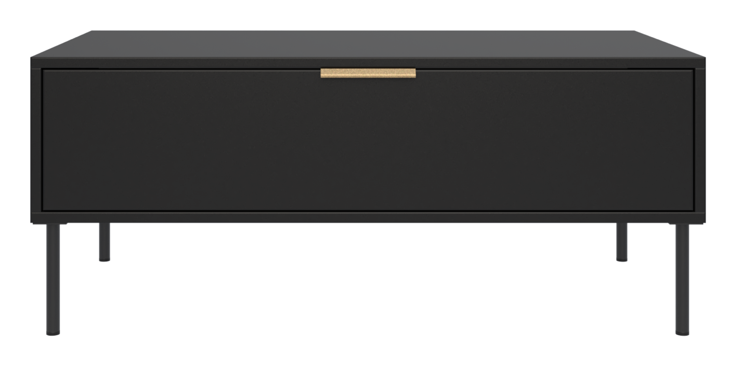 Couchtisch Vena mit Schublade 100x50 cm schwarz