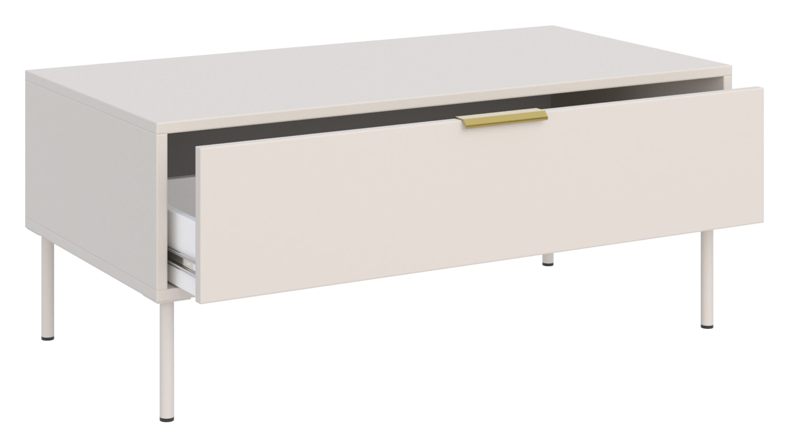 Vena Couchtisch mit Schublade 100x50 cm Kaschmir