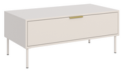 Vena Couchtisch mit Schublade 100x50 cm Kaschmir