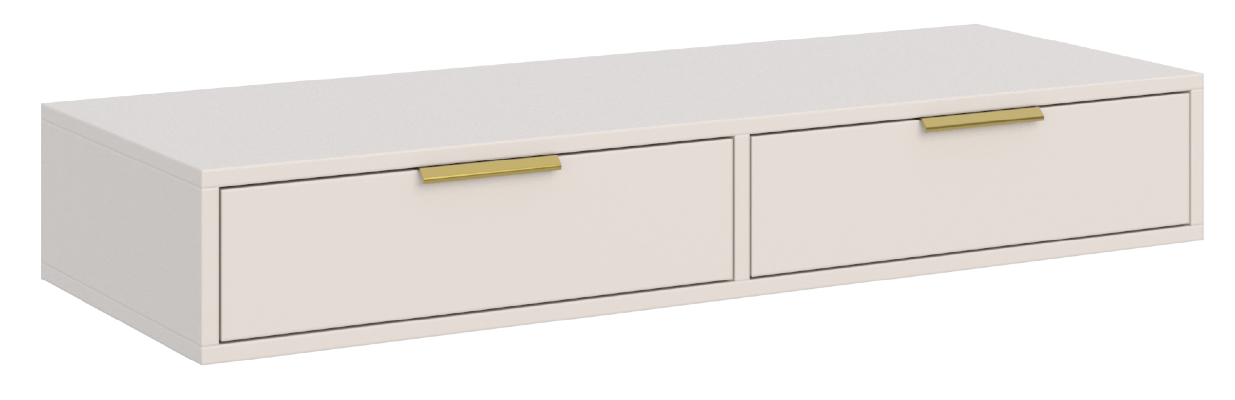 Toilettentisch Vena mit zwei Schubladen, 110 cm, Kaschmir