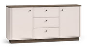 Zweiturige Kommode Vilavio mit drei Schubladen 180 cm Kaschmir/Windmill Dark Eiche
