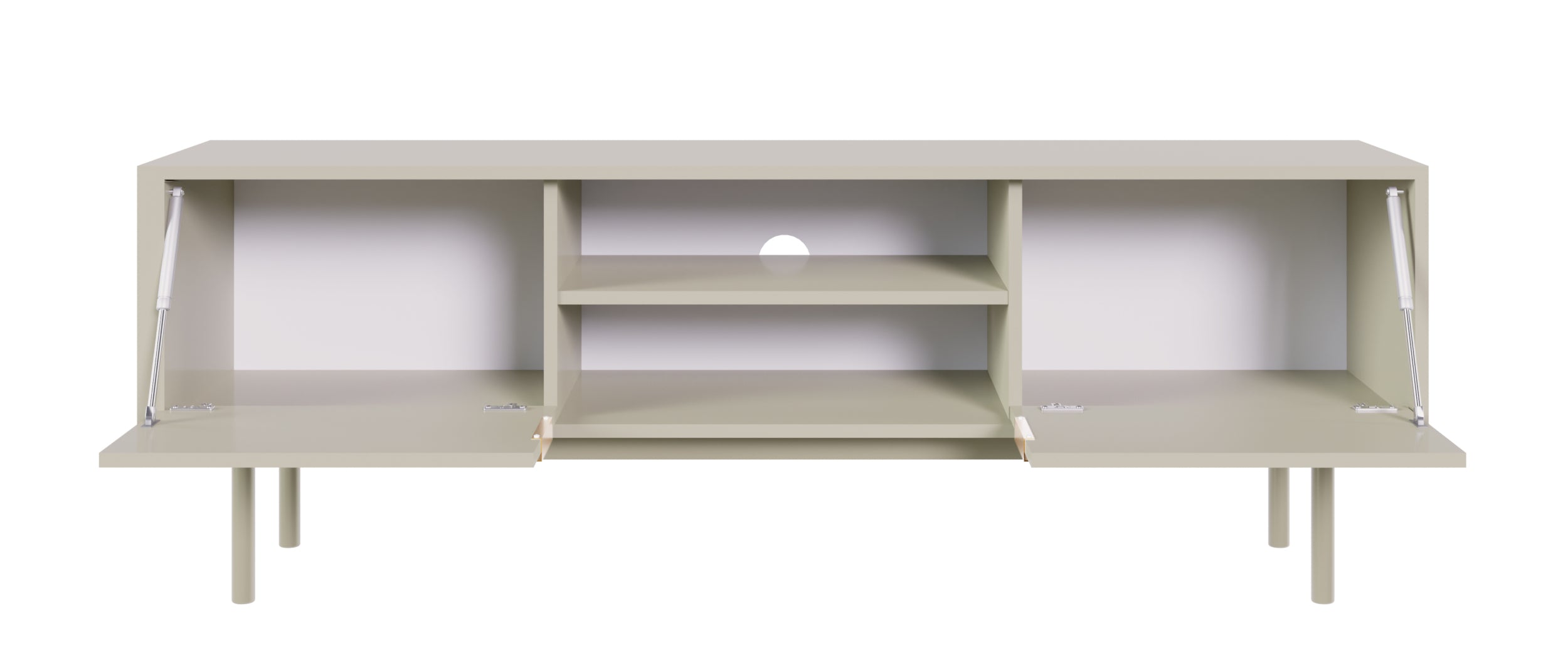 Viviaro TV-Schrank mit zwei Türen und Nischen, 154 cm, Kaschmir