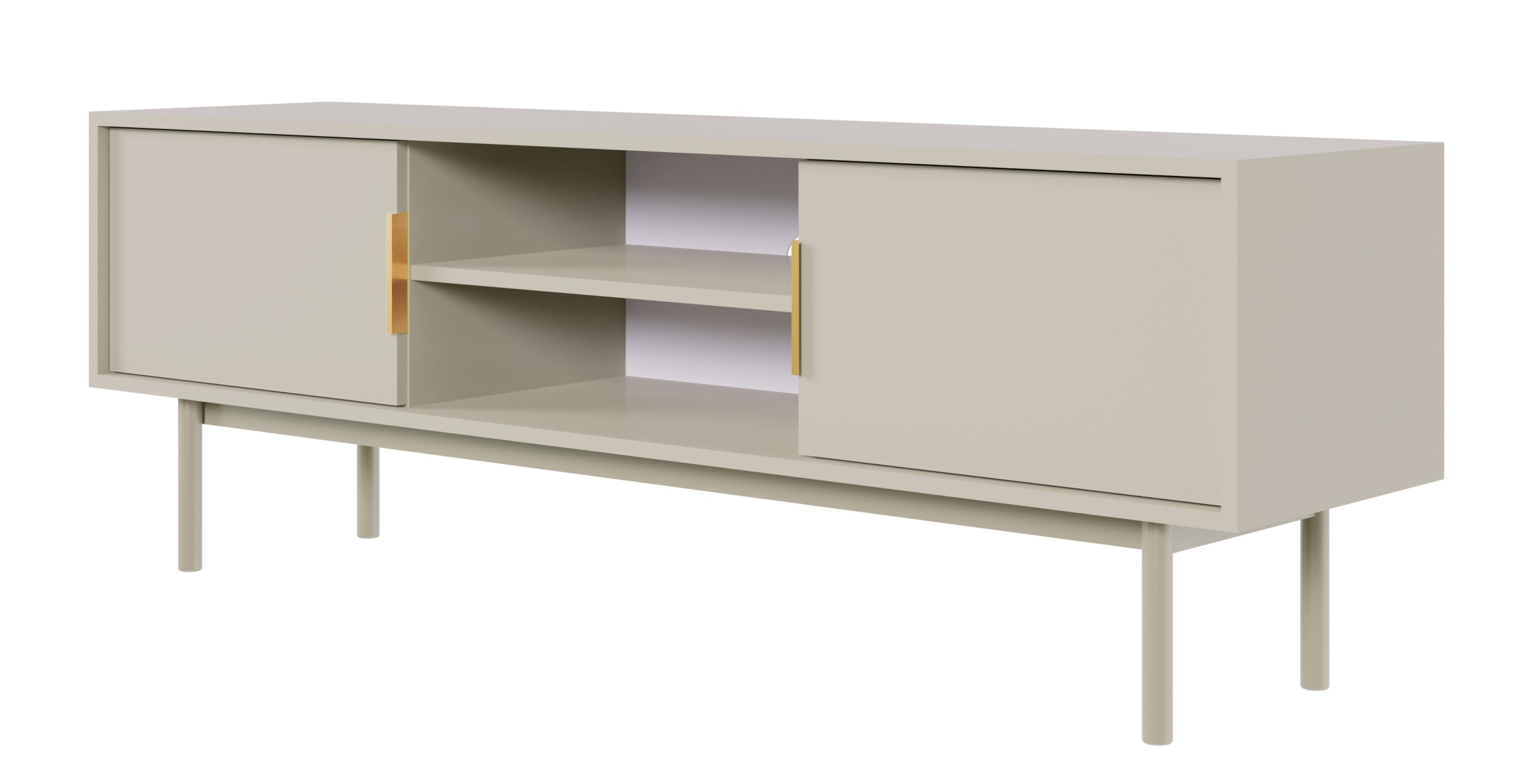Viviaro TV-Schrank mit zwei Türen und Nischen, 154 cm, Kaschmir